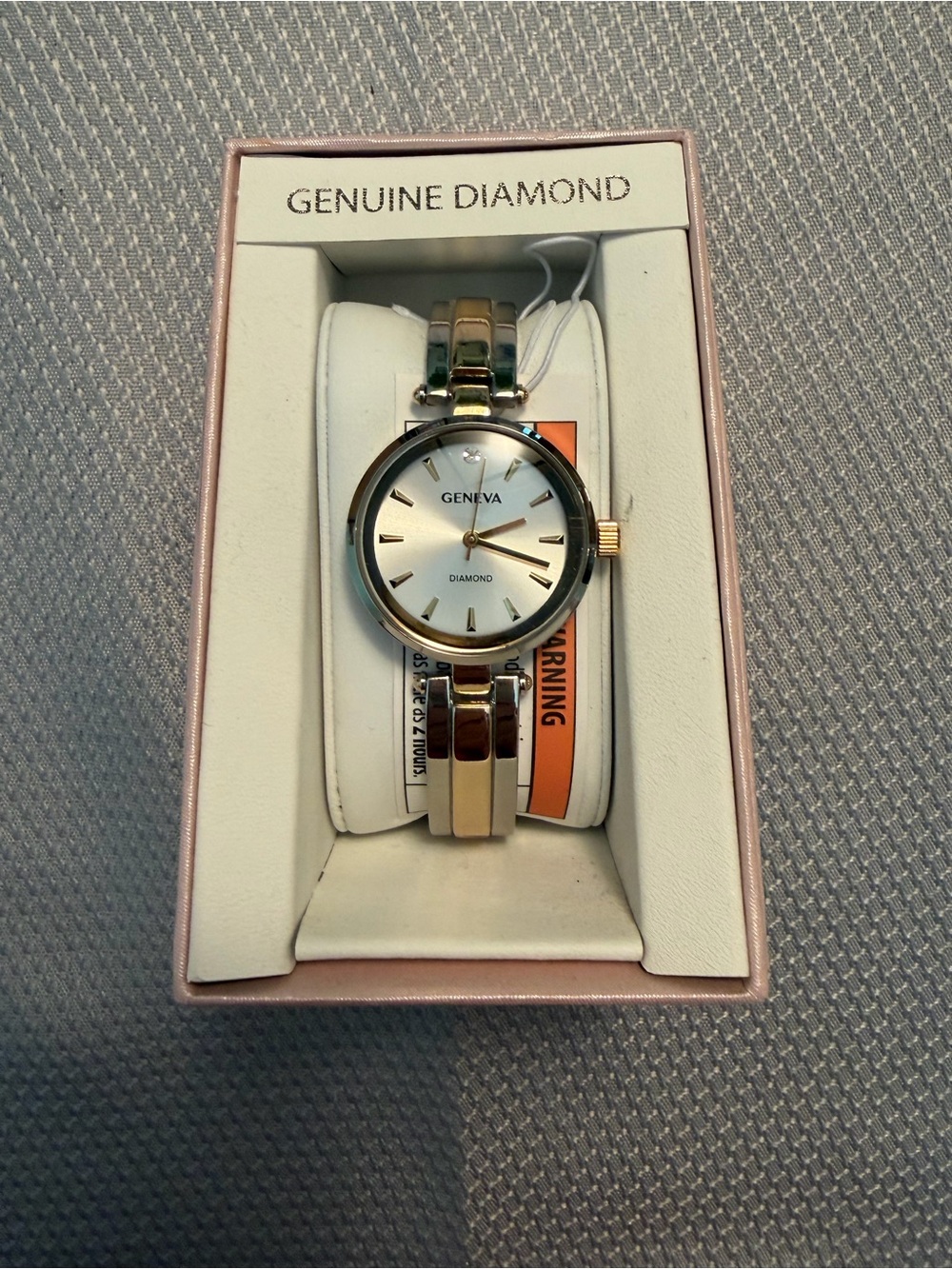 Geneva Two-Tone Bracelet Watch - Silver & Gold